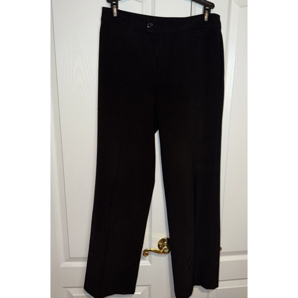 NYDJ Womens Size 6 Black Trouser Pants Dress Casual Business Office Old Money